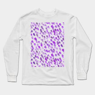 Imperfect brush strokes - purple Long Sleeve T-Shirt